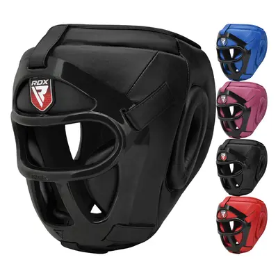 (Black, Small) RDX Head Gear for Boxing MMA Protection Headgear