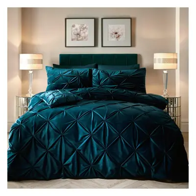 Mira Duvet Cover Teal Double