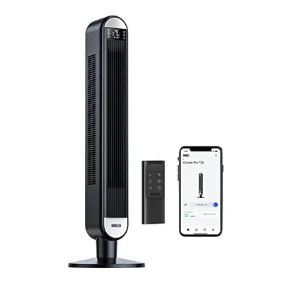 Dreo Inch Smart Silent Tower Fan, WiFi Alexa Fan, Electric Cooling Fan Oscillating Speeds Modes 