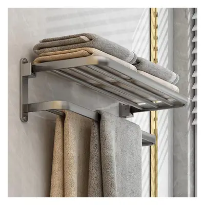 (Grey) Towel Rails,Towel Holder with Towel Bars wall mounted