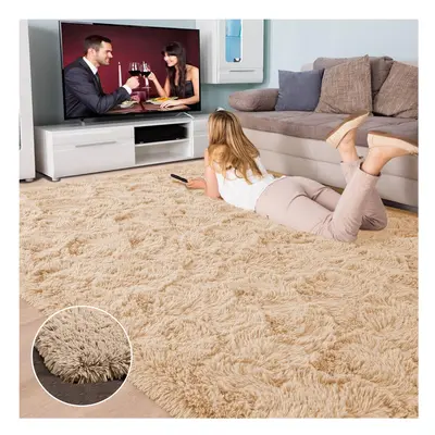 (200cm x 290cm (6ft 8" x 9ft 7")., Beige) Non Slip Rug Area Rug Living Room Bed Room