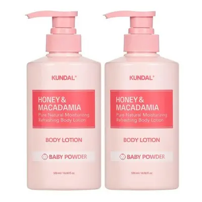 Kundal Pure Body Lotion Baby Powder, 500ml, Korean Cosmetics