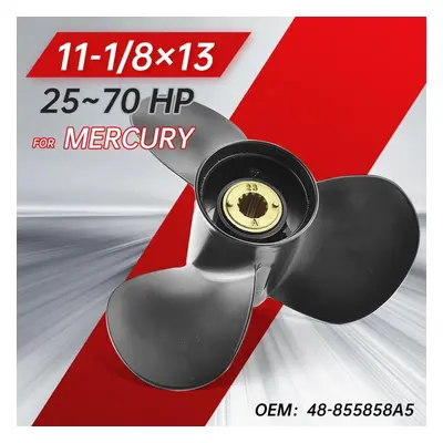 11 1/8x13 For Mercury Marine 30 40 50 60 Hp Outboard Screw 48-855858a5 Boat Motor Propeller Blad