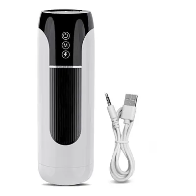 (white) Ipx7 Automatic Telescopic Male Masturbator Vibration Blowjob Machine Masturbation Cup Se