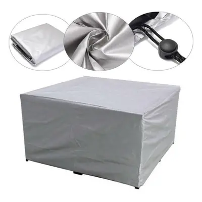 (silver, 315x160x74cm) Size Waterproof Garden Patio Furniture Cover Covers Rattan Table Cube Sea