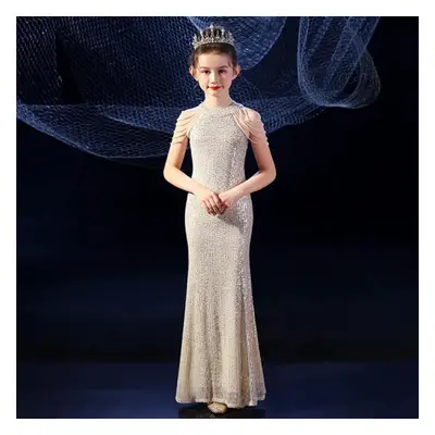 (as the picture, 120cm) Child&apos;s Luxury Evening Dresses For Party Elegant Girls Party Floor 