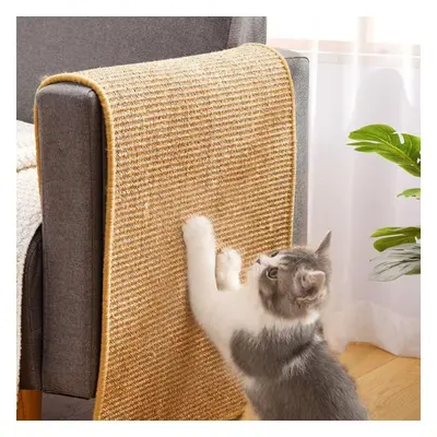 (yellow, 60x90cm) Cat Scratcher Board Sisal Mat Pad Toy Sofa Furniture Protector Scratch For Sha