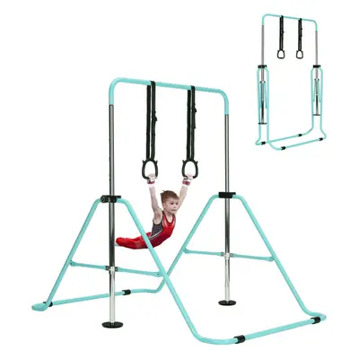 (3?Green) Adjustable Kid Gymnastics Bar Training Bar