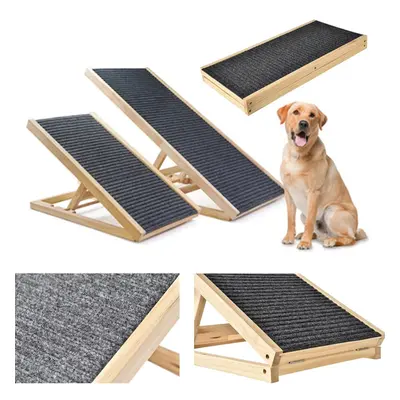 (70*35*30/40cm Height adjustable Folding Non-Slip Dog Ramp Stairs) Dog Stairs Ramp Folding Adjus