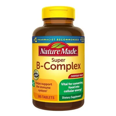 Nature Made Super B-Complex Tablets with Vitamin C and Folic Acid, Count for Metabolic Health