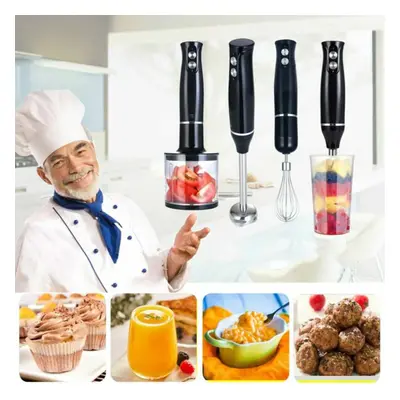 Hand-Held Blender 4-in-1 Stick Mixer Multifunction Food Juicer Grinder Chopper