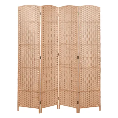 4 Panel Room Divider LAPPAGO Natural