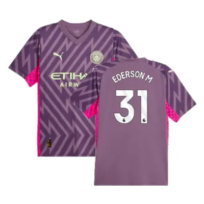 (3XL) Man City Goalkeeper Shirt (Purple Charcoal) (Ederson 31)