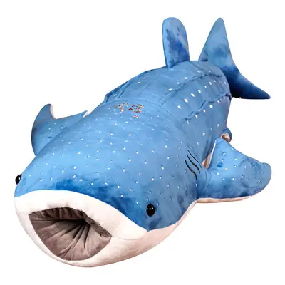 (125) Plush Whale Shark Toy Cute Blue Whale Doll Cushion Stuffed Animal Gift Pillow