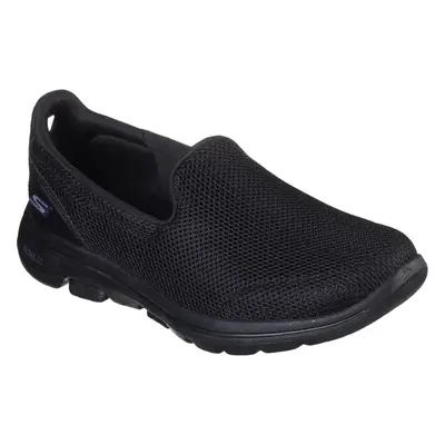 (5 UK, Black) Skechers Womens/Ladies Go Walk Slip On Shoe