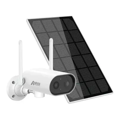 2K WIFI Outdoor Security Camera Solar Powered 25m Color Night Vision Remote Pan-Tilt with Solar 