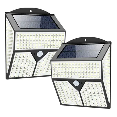 (2pcs) 1/2Pcs 436LED Solar Light Infrared Motion Sensor Garden Security Wall Light New