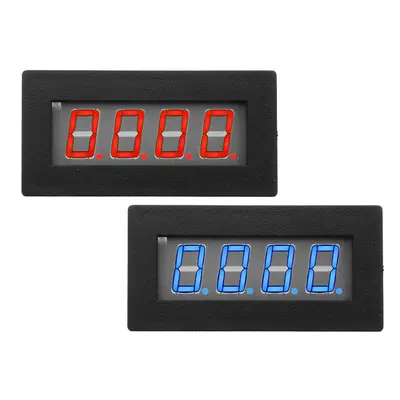 (Red) Digital LED Blue Red Tachometer RPM Speed Meter