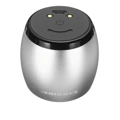 (Silver) 3W 400mAh Waterproof Wireless Stereo Twins Bluetooth Speaker with USB Charging Dock for