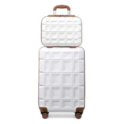 (13/20 inch) Or pcs 13/20/24/28 Inch ABS Hard Shell Travel Trolley Suitcase Check in Luggage wit