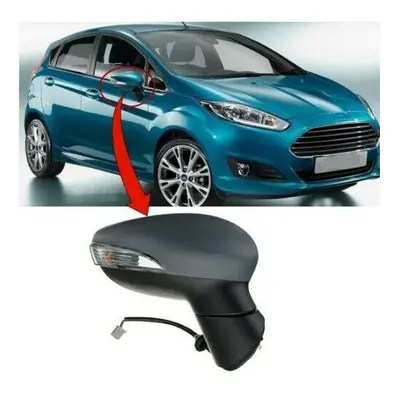 Ford Fiesta Door Wing Mirror Heated Electric Primed Right Manual Fold