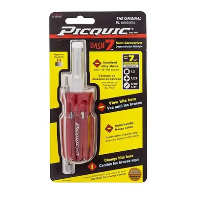 Picquic Dash 7 pc. Compact Multi-Bit Screwdriver 4-3/4 in.