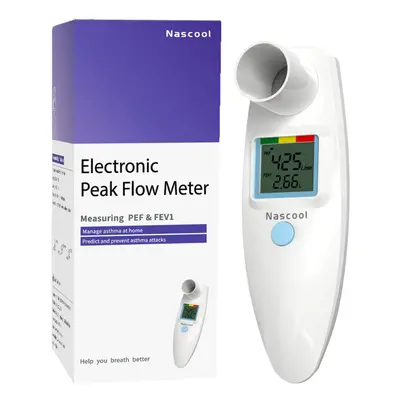 Digital Peak Flow Meter Home Medical with Tracking Software Manually R