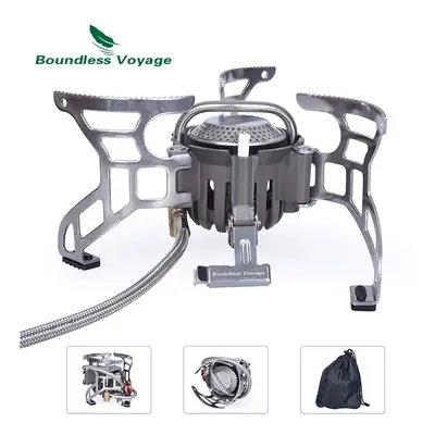 High Power Gas Stove Outdoor Foldable Cooking Kit Camping Food Cooker Portable Lightweight Camp 