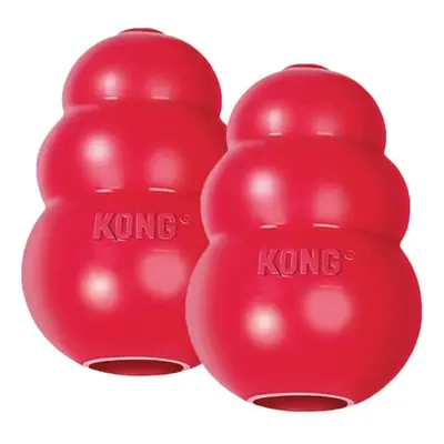 KONG Pack of Classic Medium Dog Toy Red Medium