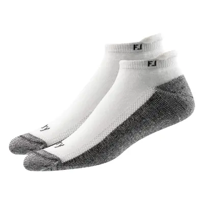 FootJoy mens 2-pack Socks, White, Shoe Size US