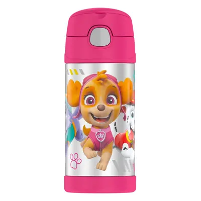 THERMOS FUNTAINER Ounce Stainless Steel Vacuum Insulated Kids Straw Bottle Paw Patrol