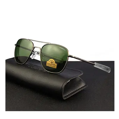 (RE-gun-green, Size 58mm) American Army Military Pilot RANDOLPH RE Sunglasses Glass