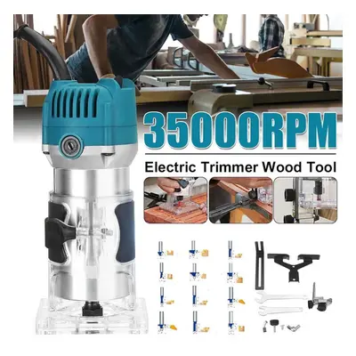 (EU Plug) 3000w Wood Electric Hand Trimmer 110v/220v Woodworking Engraving Slotting Trimming Han