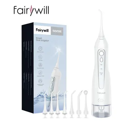 (white) Fairywill Black+white Electric Toothbrush&water Flossers Usb Charging Long Endurance Sma