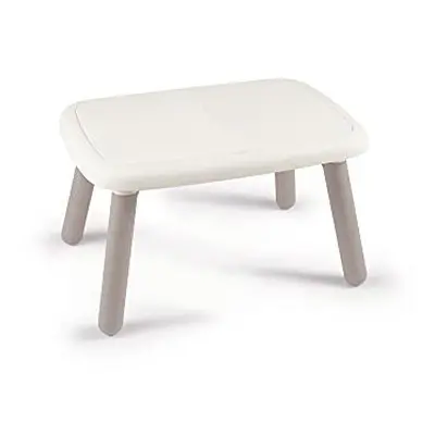 Smoby Kid White-Design Table Months, for Indoor and Outdoor Use, Plastic, Ideal for Garden, Pati