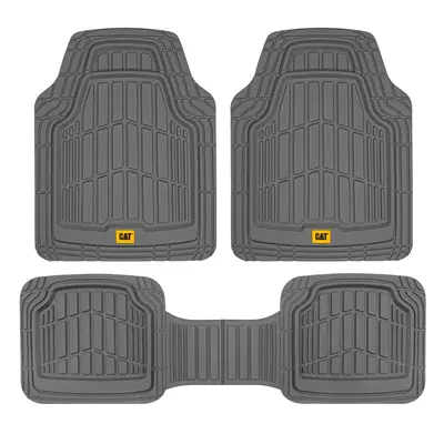 catA ToughRide Heavy-Duty Piece Rubber All Season Floor Mats for car