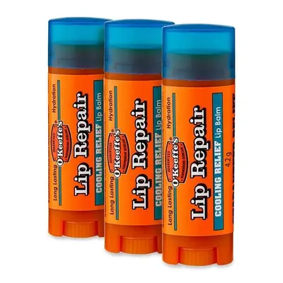 O'Keeffe's Lip Repair Cooling Relief Lip Balm 4.2g (Pack of 3)