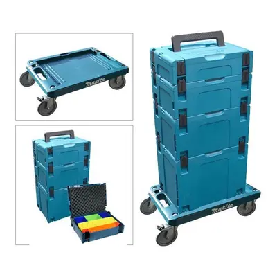 Makita P-83886 MakPac Compact Cart Carrier Trolley Makpac Case + Organiser