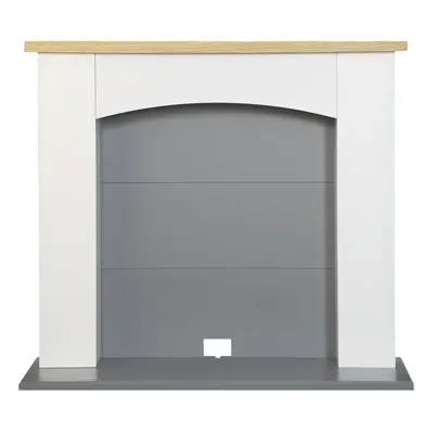 Adam Huxley Electric Stove Fireplace in Pure White & Grey, Inch