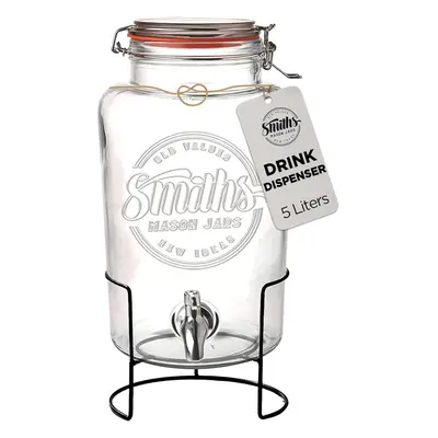 (Dispenser Metal stand) 5-Litre (169oz) Drink or Water Dispenser with Stainless Steel Spigot(Tap