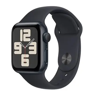 Apple Watch SE (2022) 40mm (MR9X3, Midnight Aluminium Midnight Sport Band, S/M)