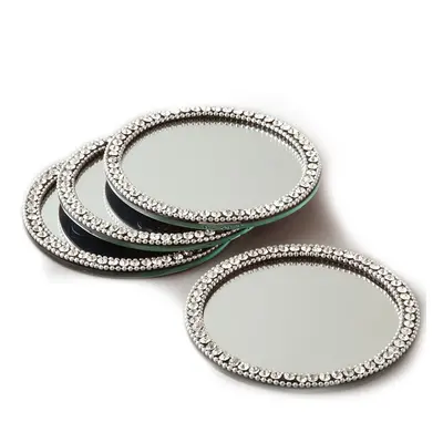 Elegance Brilliant Mirror Coasters Set of