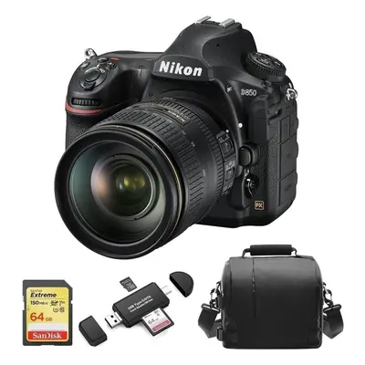 Nikon D850 Kit Af-S 24-120Mm F4G Ed Vr + 64Gb Sd Card+Bag+Card Reader