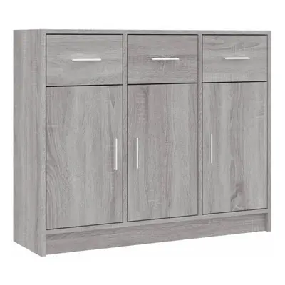 (grey sonoma) vidaXL Sideboard Storage Cabinet Side Board Highboard Cupboard Engineered Wood