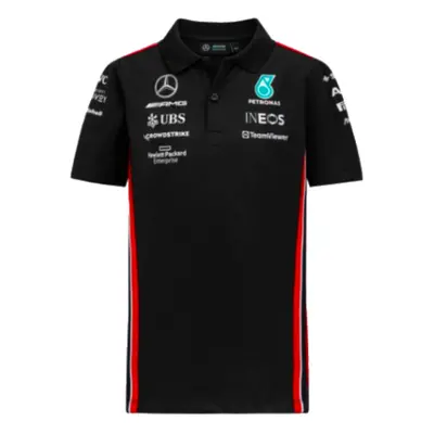 (LB) Mercedes-AMG Petronas Team Polo Shirt (Black) - Kids