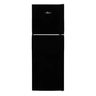 Willow 138L Black Top Mount Fridge Freezer with Adjustable Thermostat