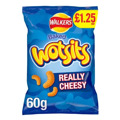 Walkers Wotsits Cheese Snacks Crisps 60g (Pack of 15)