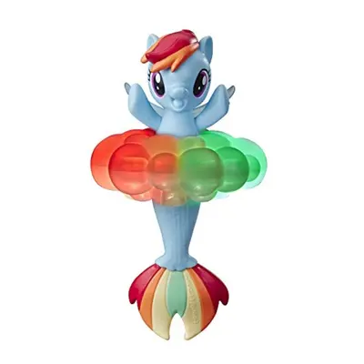 My Little Pony Toy Rainbow Lights Rainbow Dash -- Floating Water-Play Seapony Figure with Lights