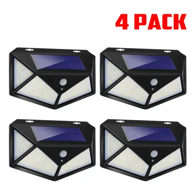 (4pcs) 1/2/4Pcs 180LED Outdoor Solar Powered Wall Lamps PIR Motion Sensor Garden Security Solar 