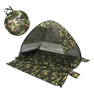 (Camouflage) Fully Automatic P0P-UP Tent Second Quick Open Beach Tent With Storage Bag Portable 